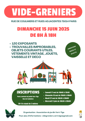 Vide-greniers de l'association Vert-tige