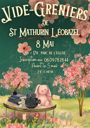 Vide-greniers le 8 mai 2025 à Saint Mathurin