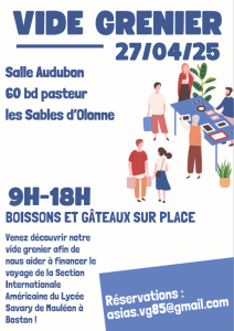 VIDE GRENIER salle Audubon