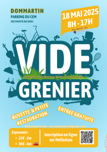 VIDE GRENIER DOMMARTIN SOU DES ECOles