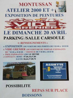 Vide-greniers + Exposition de peintures - Montussan