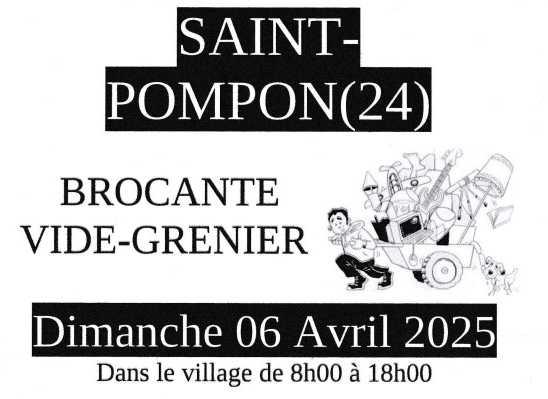 Brocante, Vide-greniers - Saint-Pompon