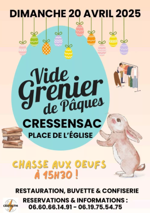 Grand vide grenier de Pâques - Cressensac