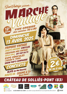 2ème marché vintage de 50's à 80's - Solliès-Pont