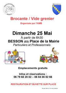 Brocante, Vide-greniers - Besson