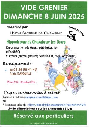 Vide grenier  ( Réservé aux Particulier )
