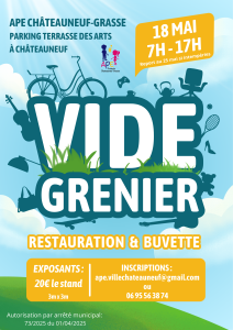 Vide grenier de l'APE de Châteauneuf