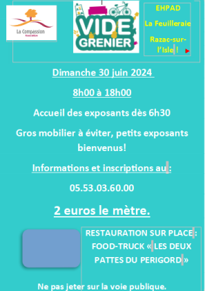 Vide-greniers - Razac-sur-l'Isle