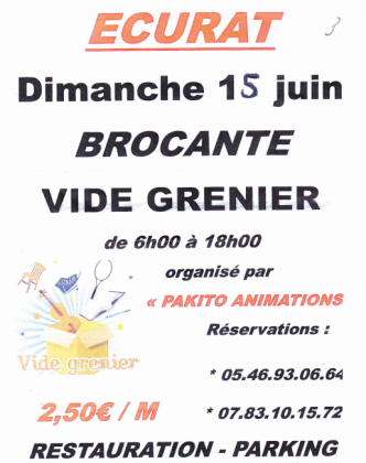 Brocante, Vide-greniers - Écurat
