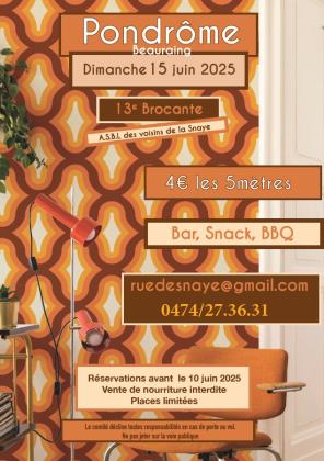 13 ème brocante des Voisins de la Snaye