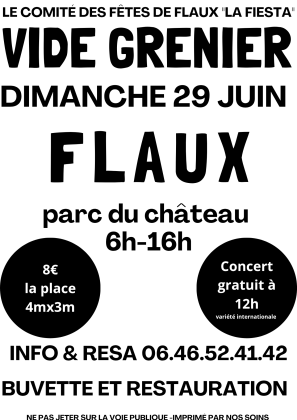 Vide grenier organisé par le comité des fêtes