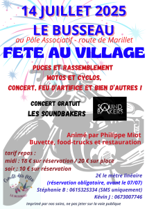 fête du village - Le Busseau