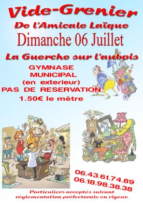 Brocante, Vide-greniers - La Guerche-sur-l'Aubois