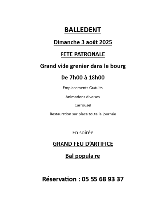 Brocante, Vide-greniers - Balledent