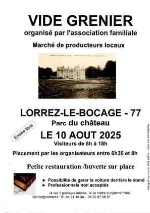Vide-greniers - Lorrez-le-Bocage-Préaux