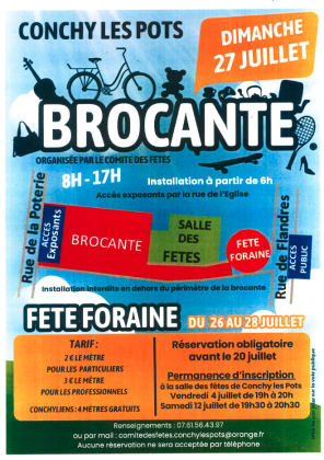 Brocante, Vide-greniers - Conchy-les-Pots