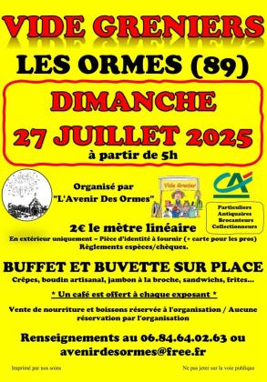 Vide-greniers - Les Ormes