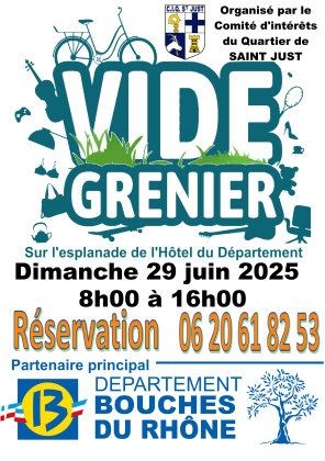 Vide grenier de l'été à Saint Just
