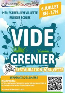 Vide-greniers - Ménestreau-en-Villette