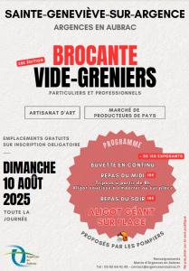 Brocante, Vide-greniers - Sainte-Geneviève-sur-Argence