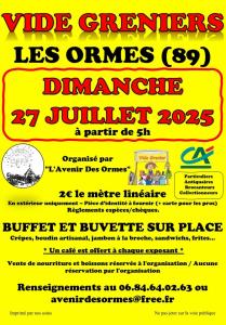 vide-greniers - Les Ormes