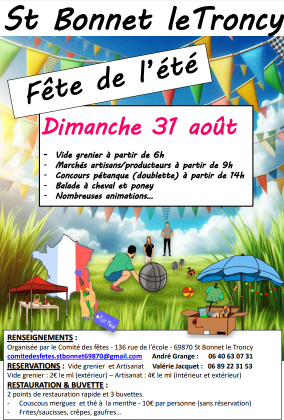 Vide-greniers - Saint-Bonnet-le-Troncy