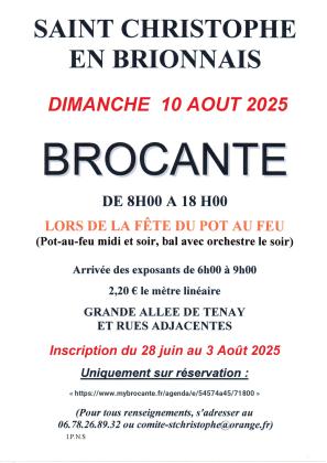 Brocante, Vide-greniers - Saint-Christophe-en-Brionnais