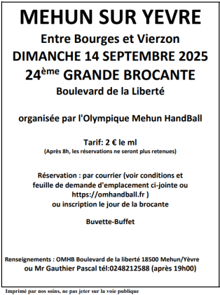 Brocante, Vide-greniers - Mehun-sur-Yèvre
