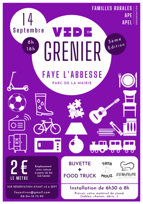 Vide-greniers - Faye-l'Abbesse