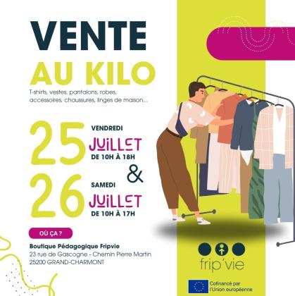 Vente au kilo de vetements