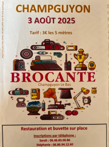 Brocante, Vide-greniers - Champguyon