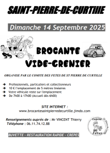 Brocante, vide-greniers - Saint-Pierre-de-Curtille
