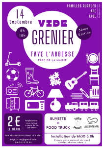 Vide-greniers - Faye-l'Abbesse
