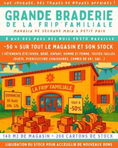 GRANDE BRADERIE DE FOLIE À LA FRIP'FAMILIALE - Bréville