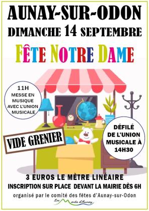 Fête Notre Dame - Vide grenier Aunay sur Odon