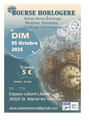 3e bourse horlogère - Saint-Marcel-lès-Valence