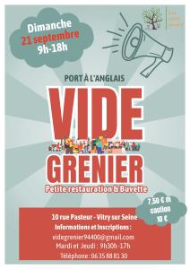 Grand vide grenier du Port à l'Anglais 94400