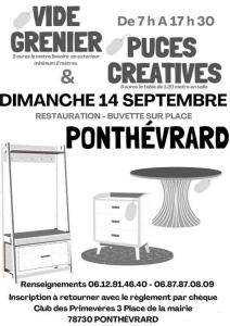 Puces créatives + vide-grenier - Ponthévrard