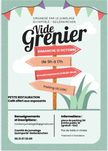 vide grenier Jumelage Quimperlé Geilenkirchen
