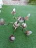 Lustre 5 branches avec ampoules