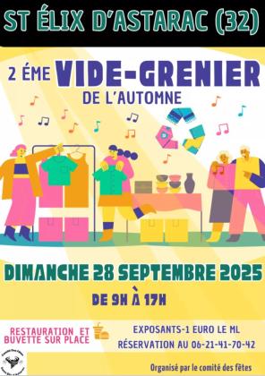 2ème VIDE-GRENIER de l'automne - Saint-Élix-d'Astarac