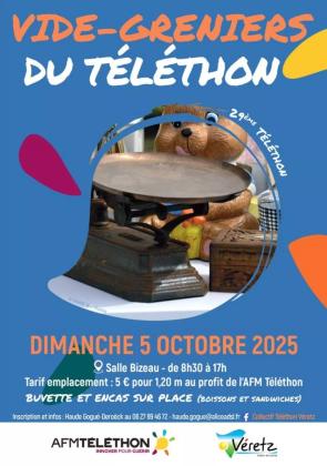 Vide grenier du Téléthon - Véretz