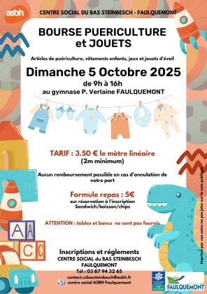 Bourse puériculture et jouets - Faulquemont
