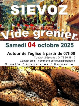 Vide-greniers annuel 2025 - Siévoz