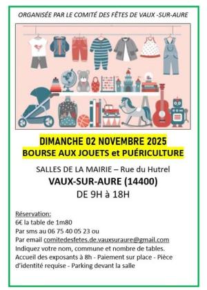 Bourse aux jouets et puériculture - Vaux-sur-Aure