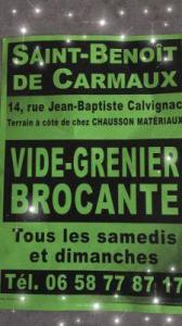Brocante Vide-greniers de SAINT BENOIT DE CARMAUX