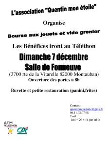 vide grenier bours aux jouets