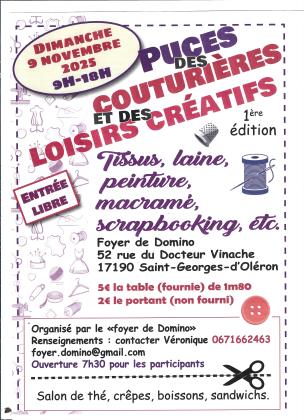 Puces des couturières et des loisirs créatifs