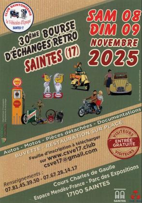 Bourse toutes collections auto, moto, pièces détachés - Saintes