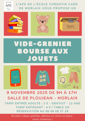 Vide-greniers, bourse aux jouets - Morlaix